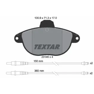 TEXTAR 2314601 Juego de pastillas de freno