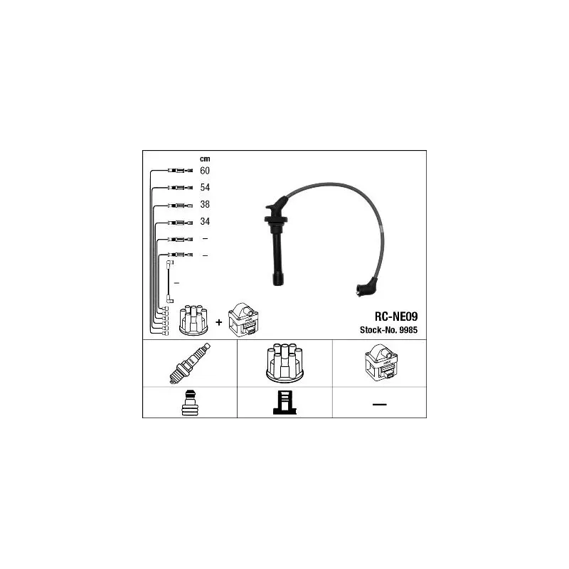 NGK 9985 Juego de cables de encendido
