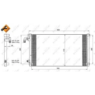 NRF 35103 Condensador, aire acondicionado