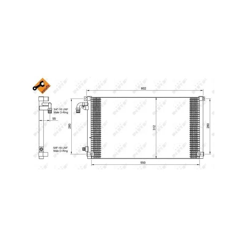 NRF 35103 Condensador, aire acondicionado