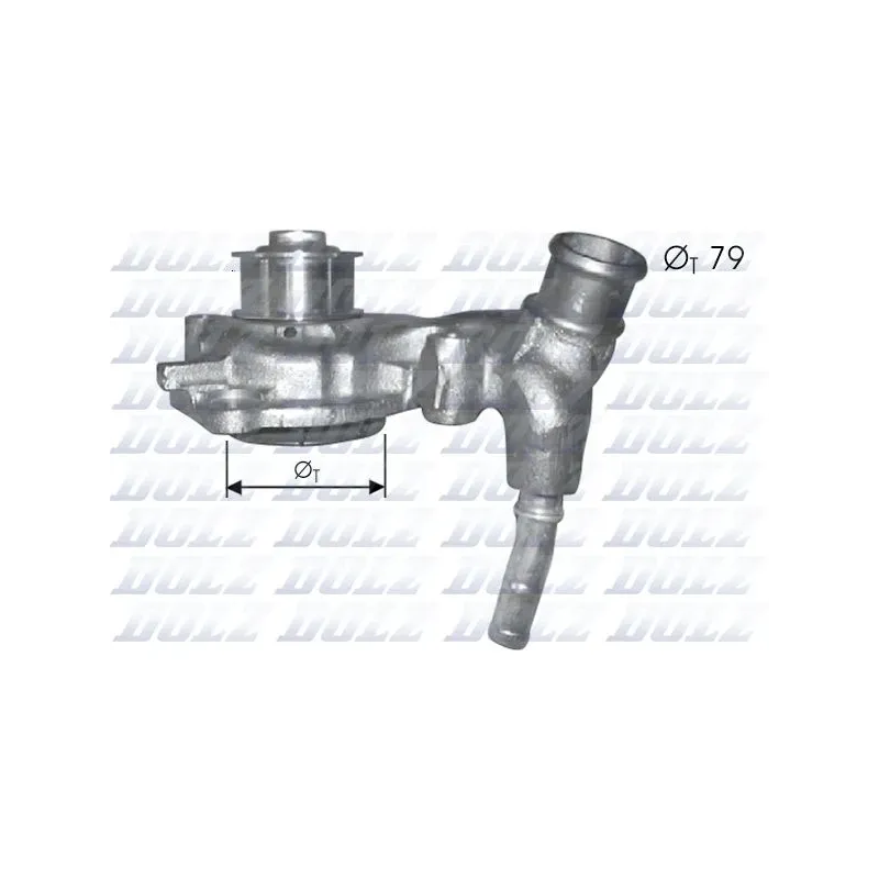 DOLZ F166 Bomba de agua, refrigeración del motor