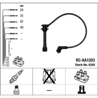 NGK 6209 Juego de cables de encendido