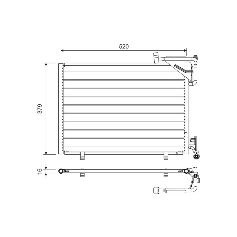 VALEO 814297 Condensador, aire acondicionado