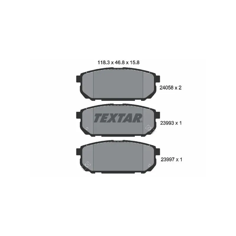 TEXTAR 2405801 Juego de pastillas de freno