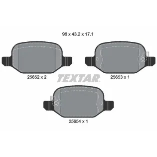 TEXTAR 2565201 Juego de pastillas de freno