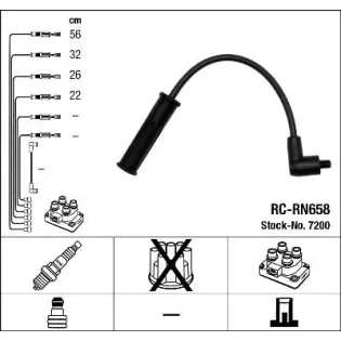 NGK 7200 Juego de cables de encendido