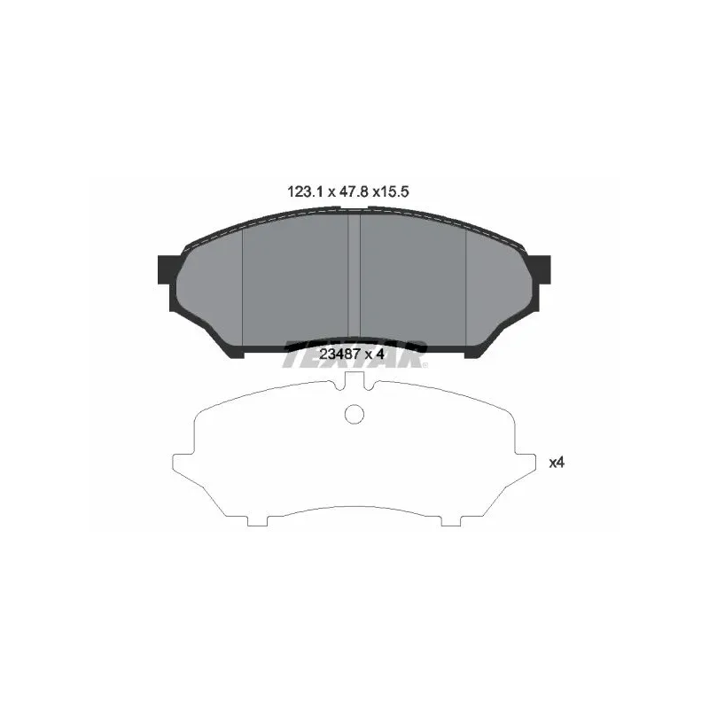TEXTAR 2348701 Juego de pastillas de freno