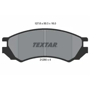 TEXTAR 2128002 Juego de pastillas de freno