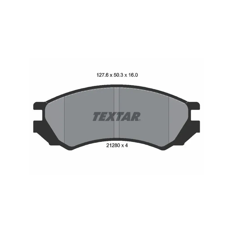 TEXTAR 2128002 Juego de pastillas de freno