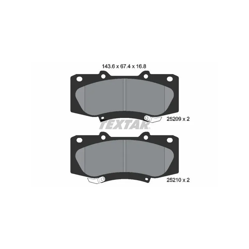 TEXTAR 2520901 Juego de pastillas de freno