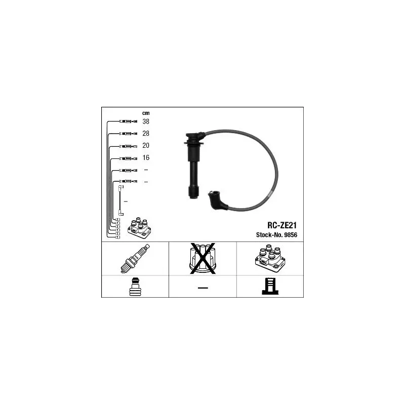 NGK 9856 Juego de cables de encendido