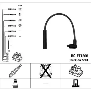 NGK 5504 Juego de cables de encendido