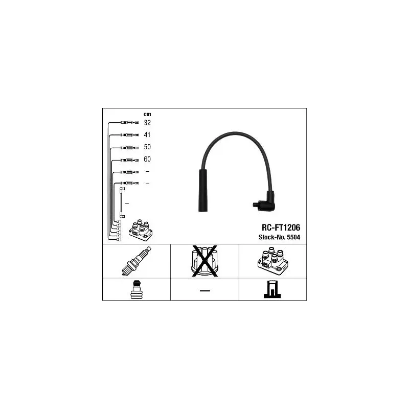 NGK 5504 Juego de cables de encendido