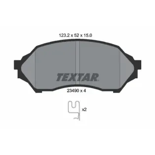 TEXTAR 2349002 Juego de pastillas de freno