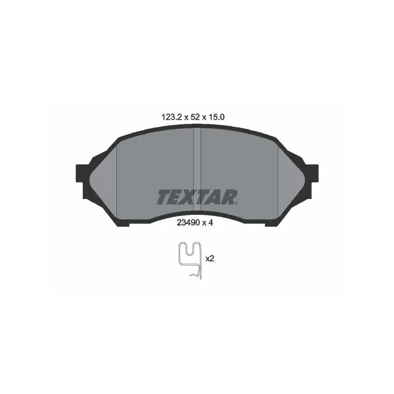TEXTAR 2349002 Juego de pastillas de freno
