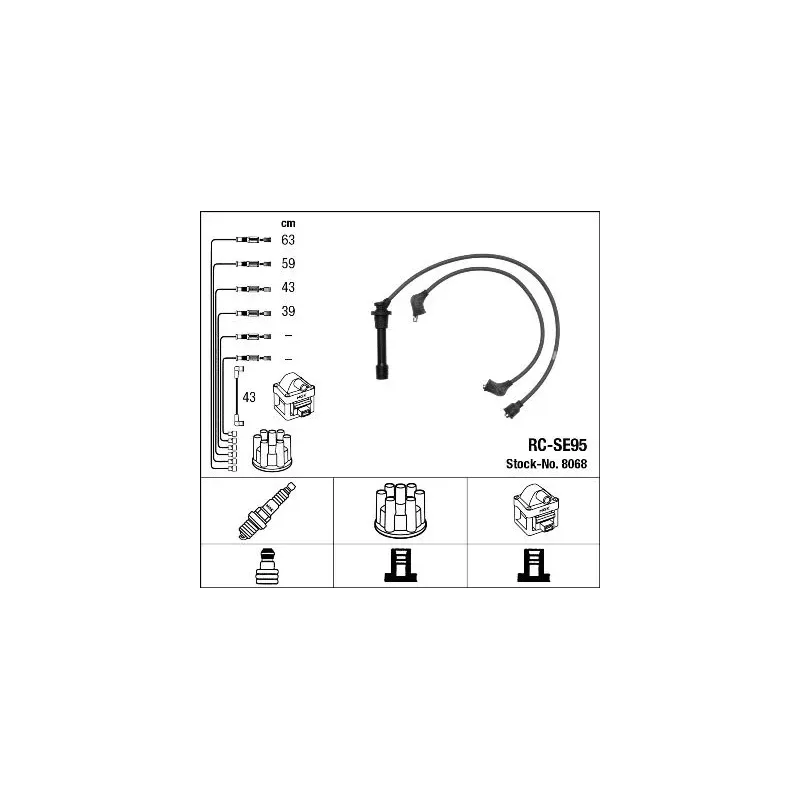 NGK 8068 Juego de cables de encendido
