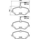 HELLA 8DB 355 015-621 Juego de pastillas de freno