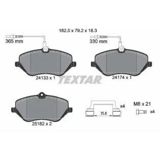 TEXTAR 2413303 Juego de pastillas de freno