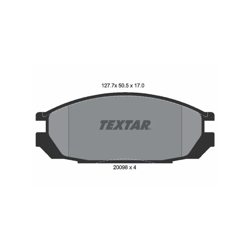 TEXTAR 2009801 Juego de pastillas de freno