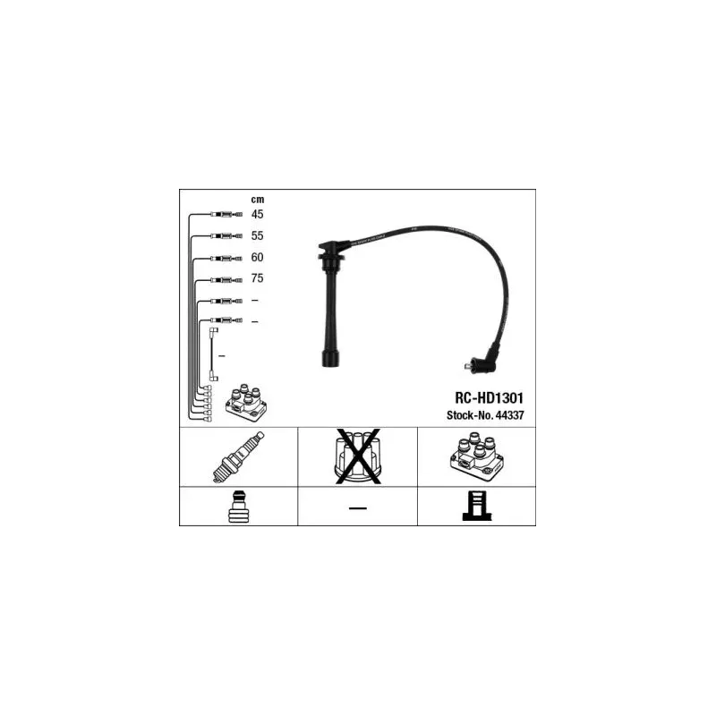 NGK 44337 Juego de cables de encendido