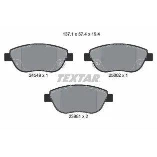 TEXTAR 2454901 Juego de pastillas de freno