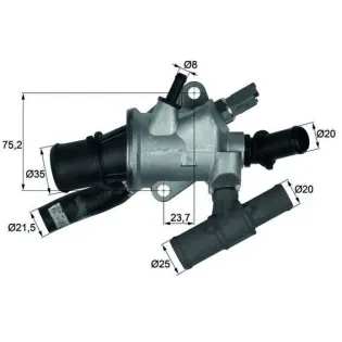 MAHLE TI 166 88 Termostato, refrigerante