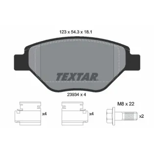 TEXTAR 2393401 Juego de pastillas de freno