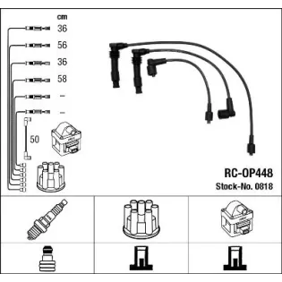 NGK 0818 Juego de cables de encendido