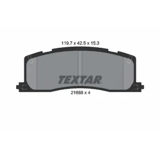 TEXTAR 2168801 Juego de pastillas de freno