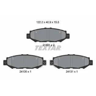 TEXTAR 2149101 Juego de pastillas de freno