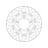 Disco de freno moto Brembo fijo Serie Oro 78B40897