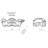 Pinza de freno Brembo Stylema lado izquierdo 920D02094