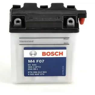 Bateria Bosch 6 Voltios 0092M4F070 6N6-3B-1