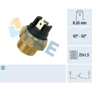 FAE 37320 Interruptor de temperatura, ventilador del radiador