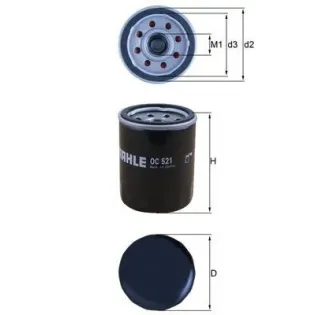 MAHLE OC521 Filtro de aceite