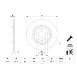 BOSCH 0986479E33 Disco de freno (Unidad)