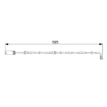 BOSCH 1987473050 Contacto de aviso, desgaste de los frenos