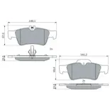BOSCH 0986424699 Juego de pastillas de freno