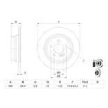 BOSCH 0986479041 Disco de freno (Unidad)