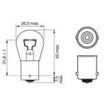 BOSCH 1987302201 Lámpara incandescente, luz trasera/de freno