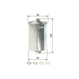 BOSCH 0450905601 Filtro combustible