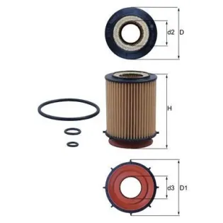 MAHLE OX982D Filtro de aceite