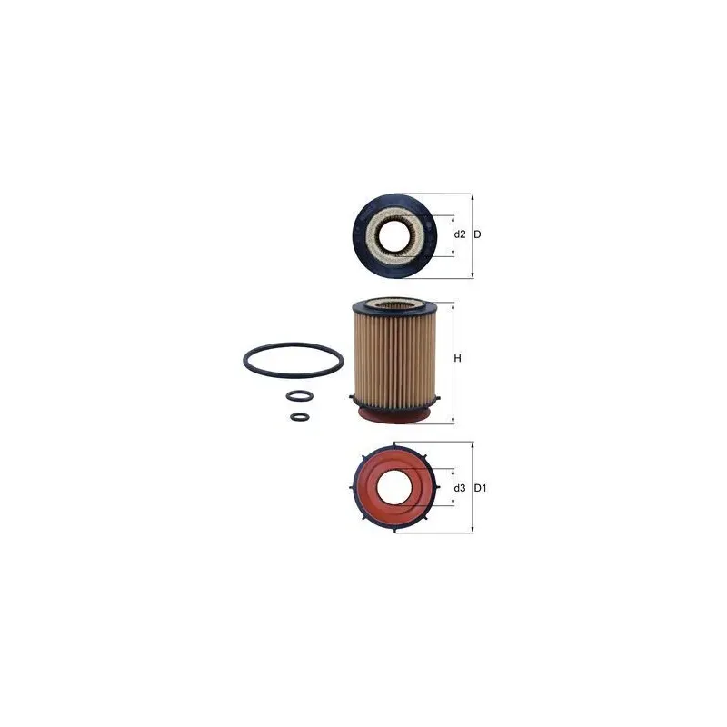 MAHLE OX982D Filtro de aceite