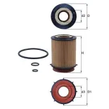 MAHLE OX982D Filtro de aceite