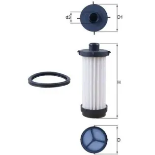 MAHLE HX232D Filtro hidráulico, transmisión automática