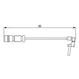 BOSCH 1987474901 Contacto de aviso, desgaste de los frenos