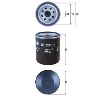 MAHLE OC237/1 Filtro de aceite