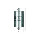 MAHLE KL9 Filtro combustible