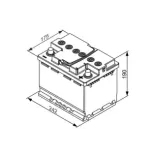 BOSCH 0092S5A050 Batería de arranque