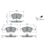 BOSCH 0986494263 Juego de pastillas de freno
